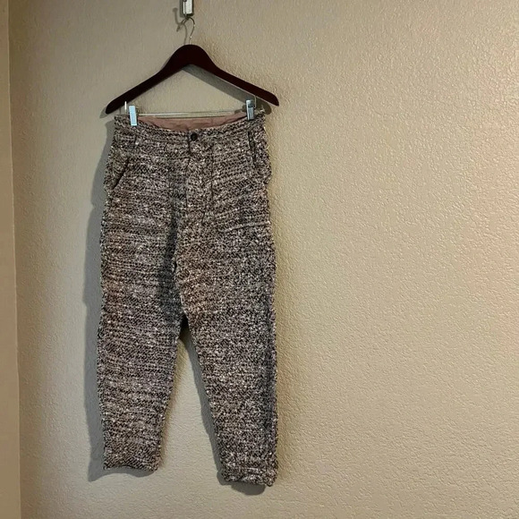 Free People Cozy Knit Trouser Pant Multicolor Nude Pink Beige Pockets Small - Picture 4 of 8